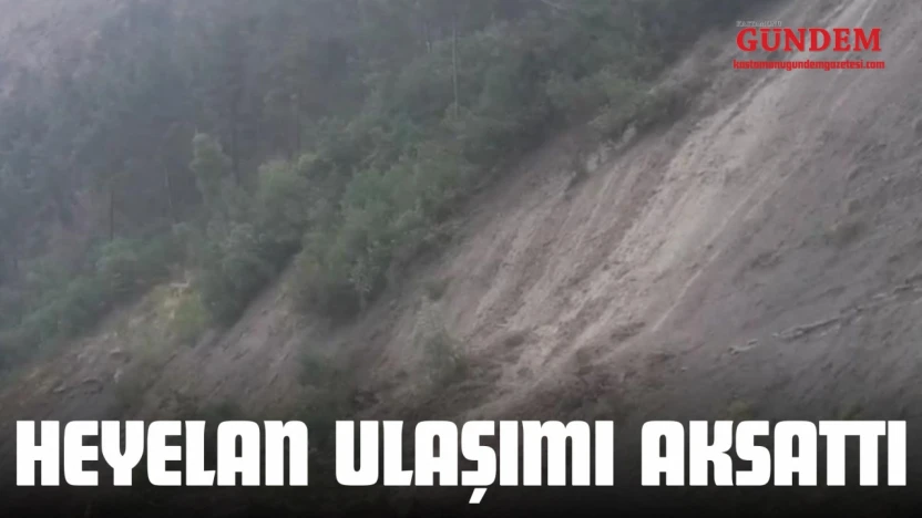 Kastamonu'da Heyelan Ulaşımı Aksattı