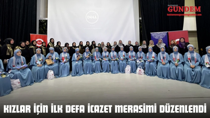 Kastamonu'da Kızlar İçin İlk Defa İcazet Merasimi Düzenlendi