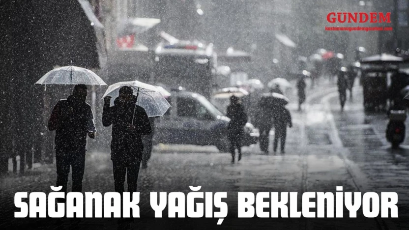 Kastamonu'da Sağanak Yağış Bekleniyor