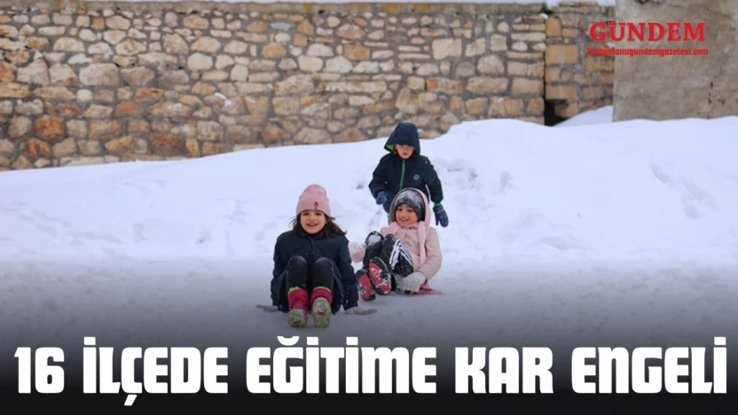 Kastamonu'nun 16 İlçesinde Eğitime Kar Engeli