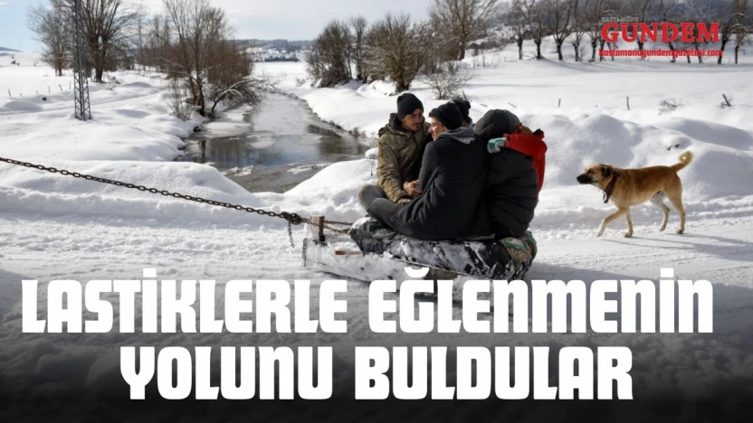 Lastiklerle Eğlenmenin Yolunu Buldular