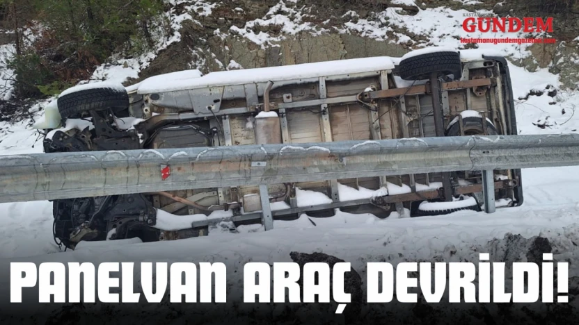 Panelvan Araç Devrildi!