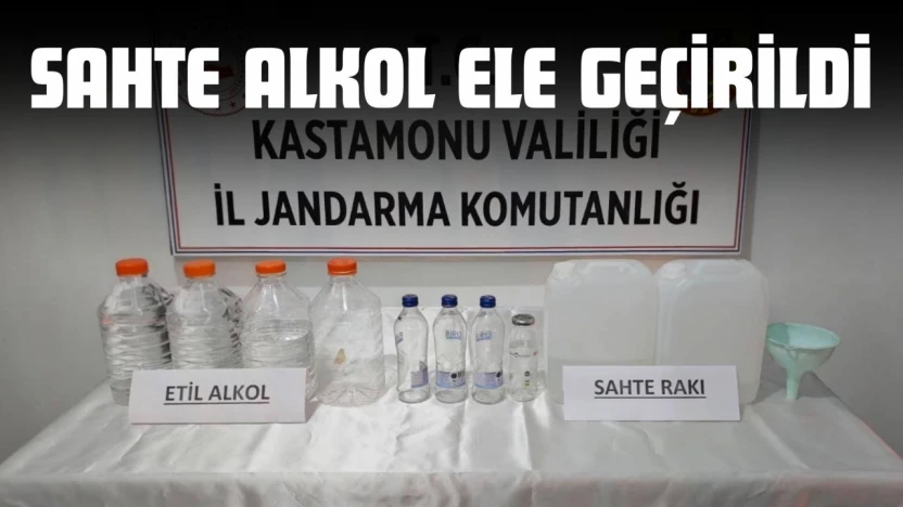 Sahte Alkol Ele Geçirildi