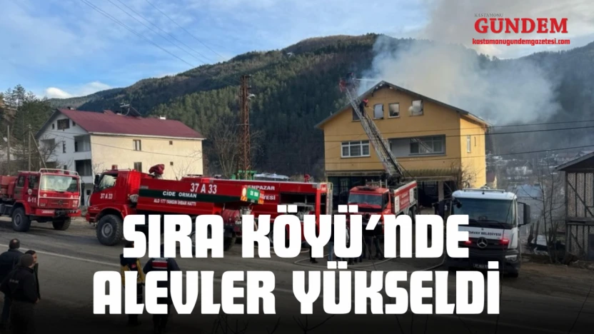 Sıra Köyü'nde Alevler Yükseldi
