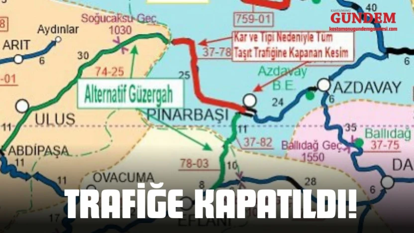 Trafiğe Kapatıldı!