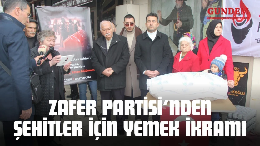 Zafer Partisi'nden Şehitler İçin Yemek İkramı