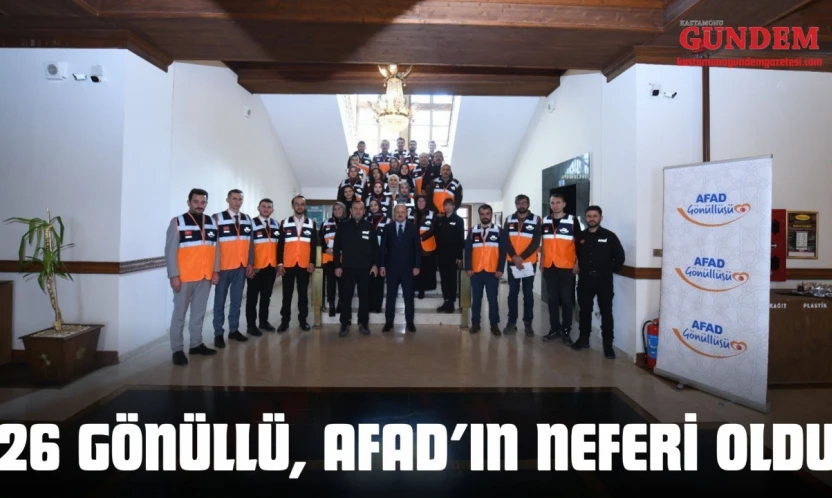 26 Gönüllü, Afad'ın Neferi Oldu