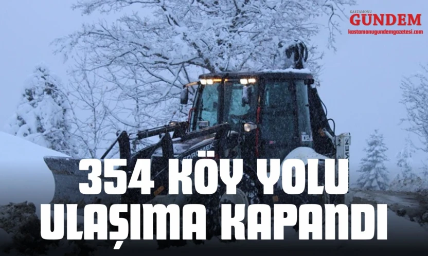 354 Köy Yolunda Ulaşım Sağlanamıyor