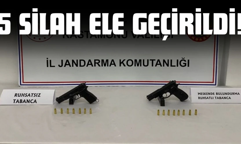 5 Silah Ele Geçirildi!
