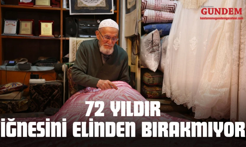 72 Yıldır İğnesini Elinden Bırakmıyor