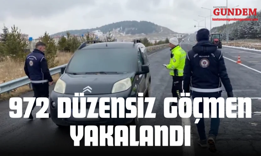 972 Düzensiz Göçmen Yakalandı