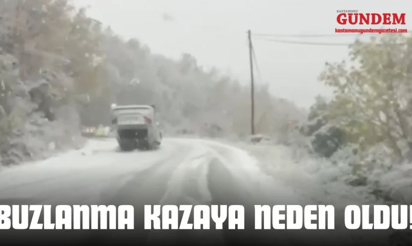 Buzlanma Kazaya Neden Oldu: 1 Yaralı