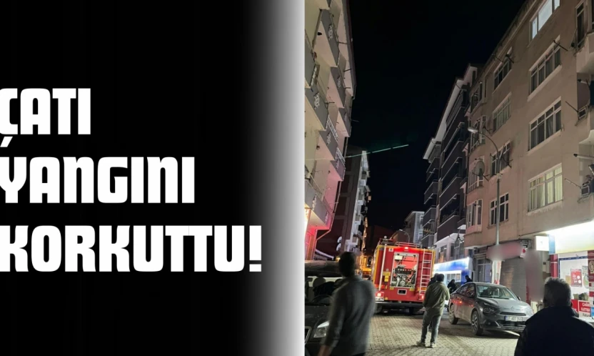 Çatı Yangını Korkuttu!