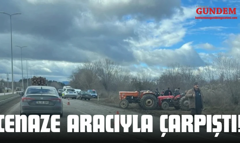 Cenaze Aracıyla Çarpıştı!