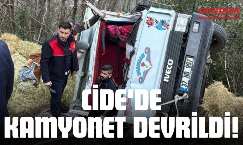 Cide'de Kamyonet Devrildi!