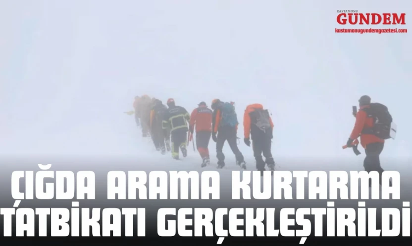 Çığda Arama Kurtarma Tatbikatı Gerçekleştirildi