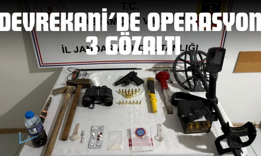 Devrekani'de Operasyon 3 Gözaltı