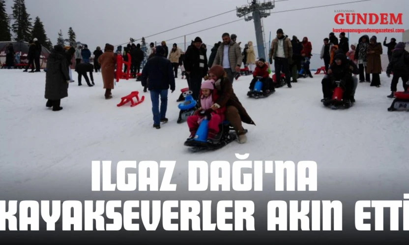 Ilgaz Dağı'na Kayakseverler Akın Etti