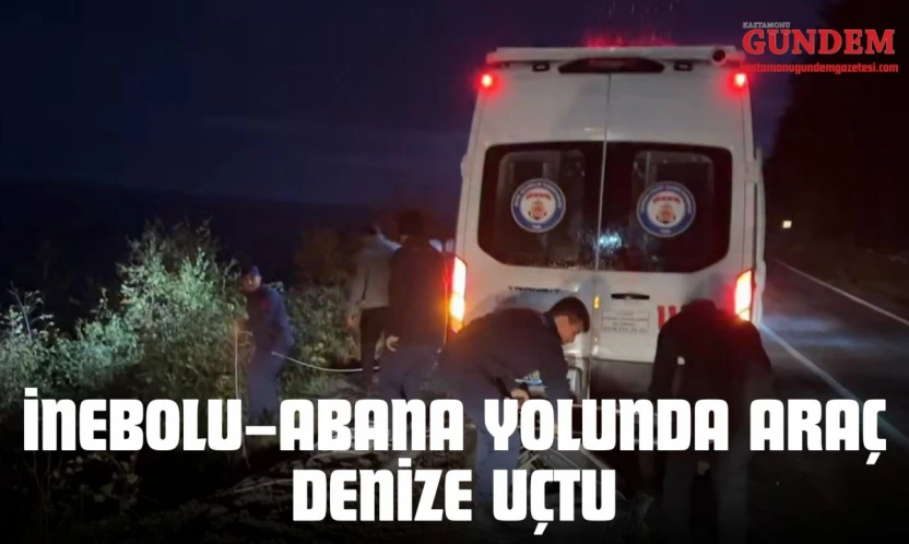 İnebolu–Abana Yolunda Araç Denize Uçtu