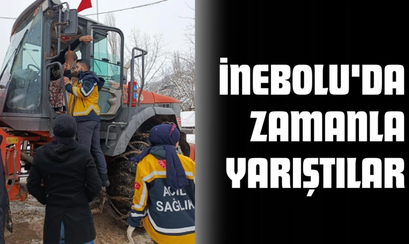 İnebolu'da Zamanla Yarıştılar