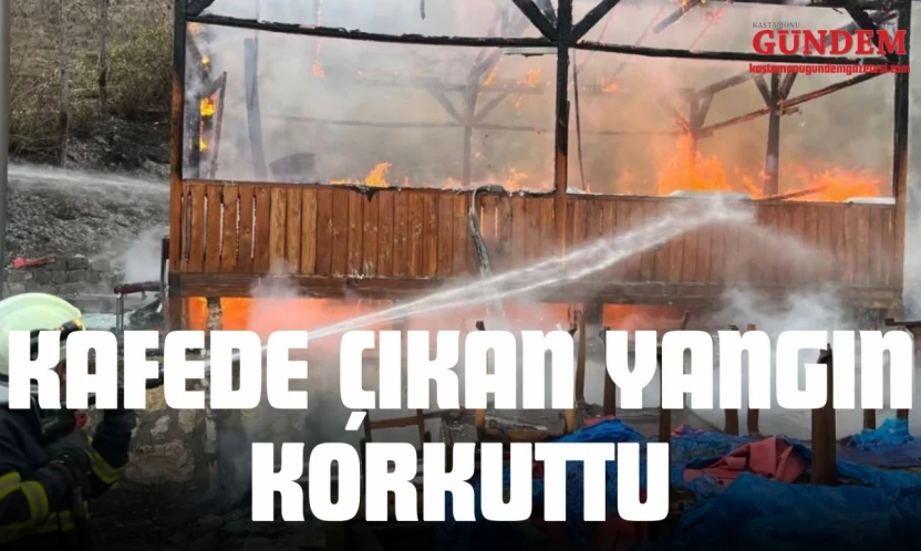 Kafede Çıkan Yangın Korkuttu!
