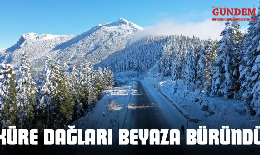 Kar Küre Dağları'nı Beyaza Bürüdü