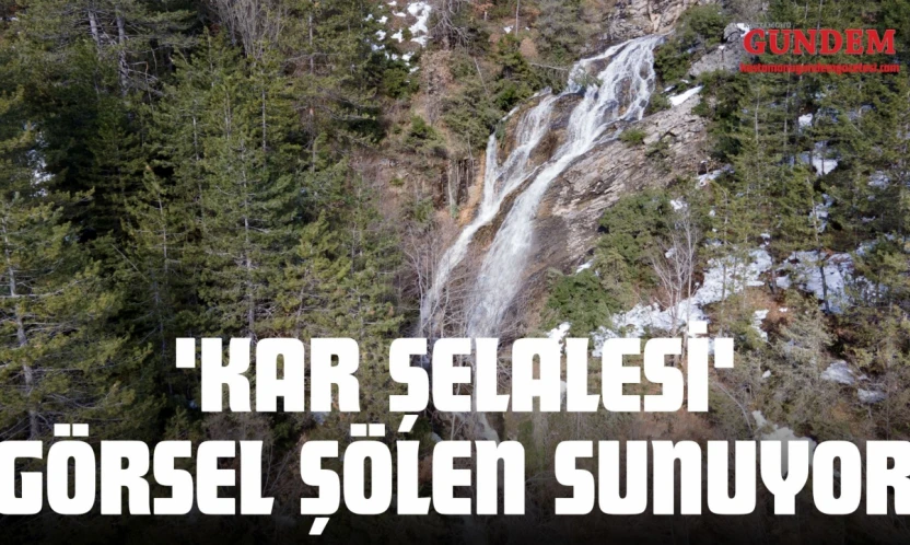 'Kar Şelalesi' Görsel Şölen Sunuyor