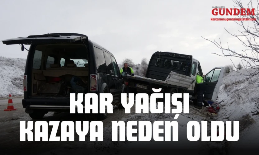 Kar Yağışı Kazaya Neden Oldu: 7 Yaralı