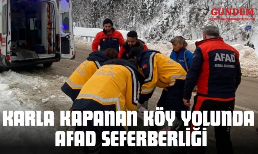 Karla Kapanan Köy Yolunda AFAD Seferberliği