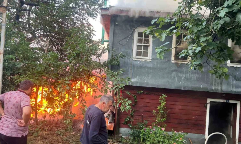 Kastamonu'da Çıkan Yangında Ev Ve Samanlık Küle Döndü