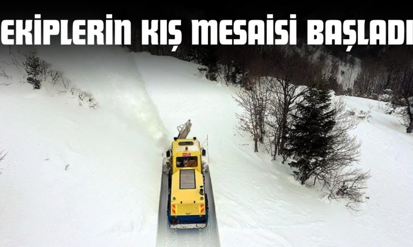 Kastamonu'da Ekiplerin Kış Mesaisi Başladı