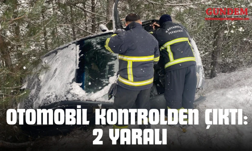 Kastamonu'da Otomobil Kontrolden Çıktı: 2 Yaralı