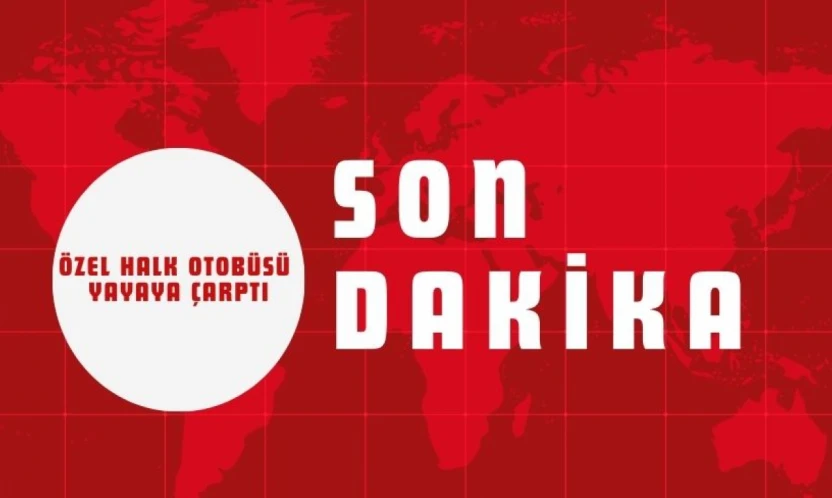 Kastamonu'da Özel Halk Otobüsü Yayaya Çarptı