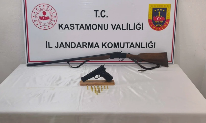 Kastamonu'da Ruhsatsız Silah Operasyonu
