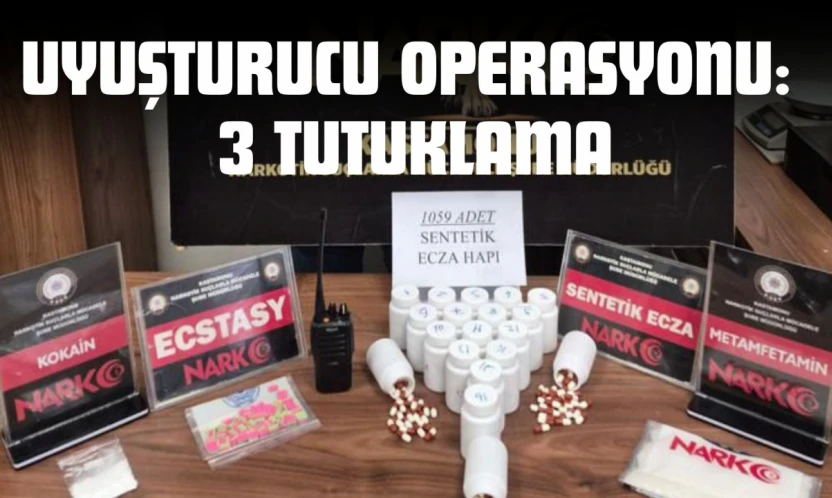 Kastamonu'da Uyuşturucu Operasyonu: 3 Tutuklama