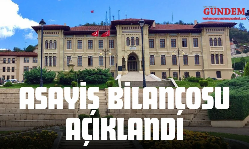 Kastamonu'nun Asayiş Bilançosu Açıklandı
