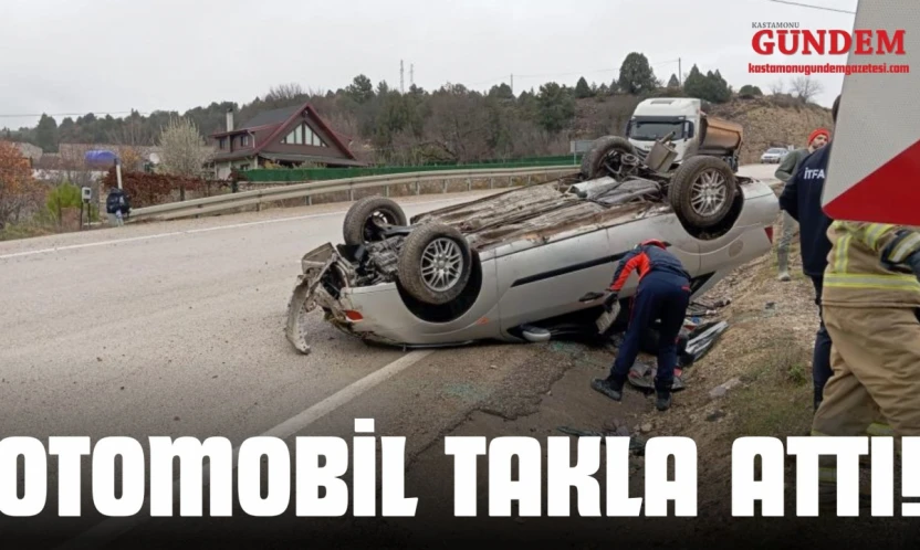 Otomobil Takla Attı!