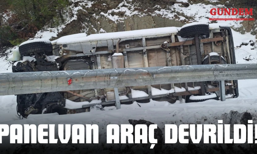 Panelvan Araç Devrildi!