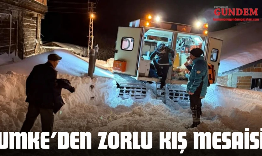 UMKE'den Zorlu Kış Mesaisi