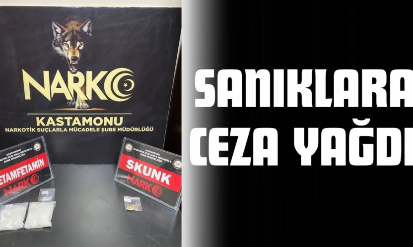 Uyuşturucuyla Yakalanan Sanıklara Ceza Yağdı