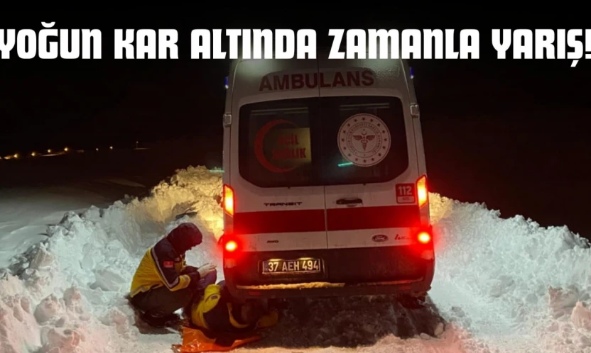 Yoğun Kar Altında Zamanla Yarış!