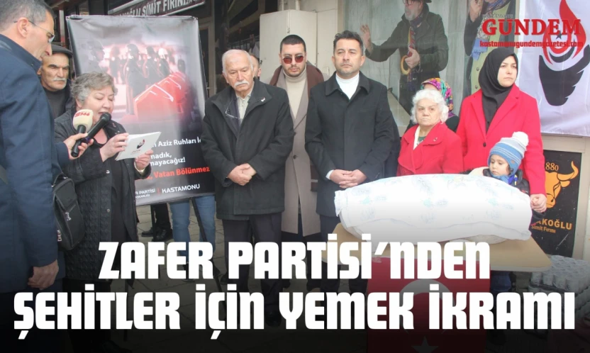 Zafer Partisi'nden Şehitler İçin Yemek İkramı
